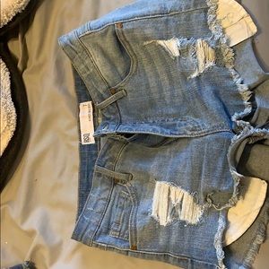 RSQ light wash shorts